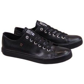 Sneakers da uomo in ecopelle nere Big Star V174345 nero