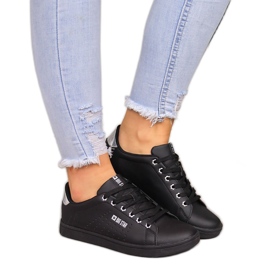Sneakers da donna nere con ecopelle Big Star DD274586 nero
