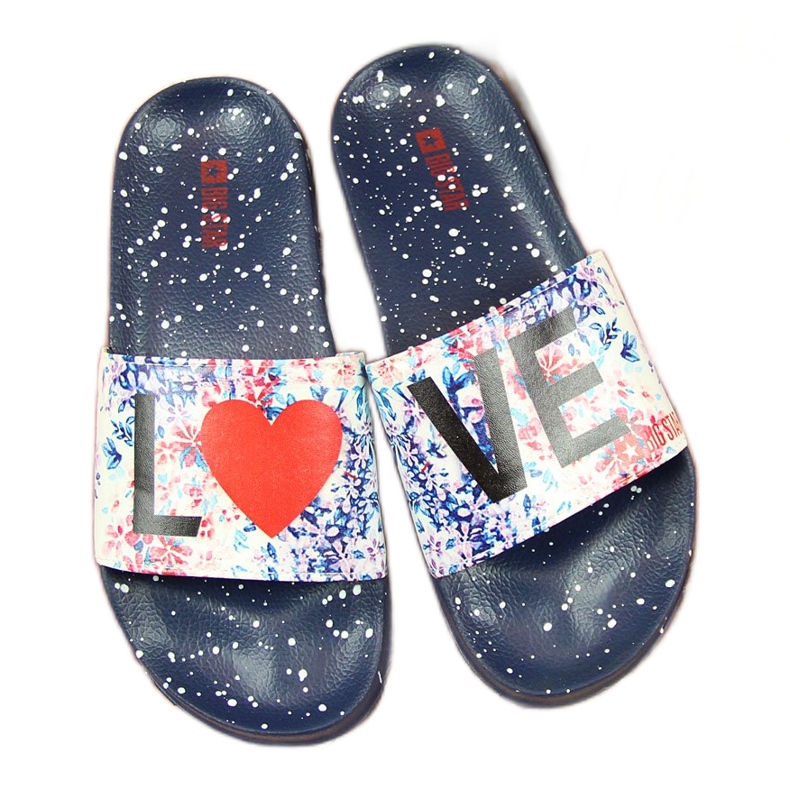 Ciabatte da mare da donna in gomma blu navy Big Star
