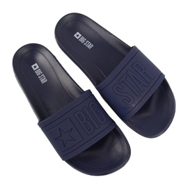 Ciabatte mare Big Star DD274A269 in gomma blu navy