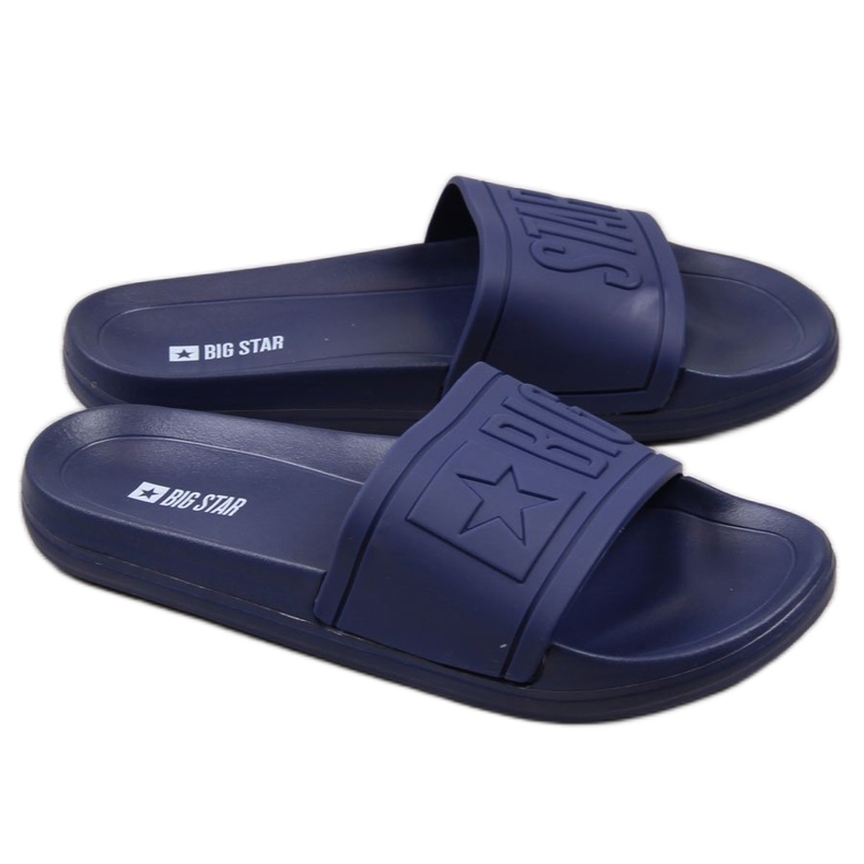 Ciabatte da spiaggia per bambini in gomma blu navy Big Star DD374155