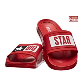 Ciabatte da spiaggia in gomma rossa Big Star DD274A267 rosse rosso