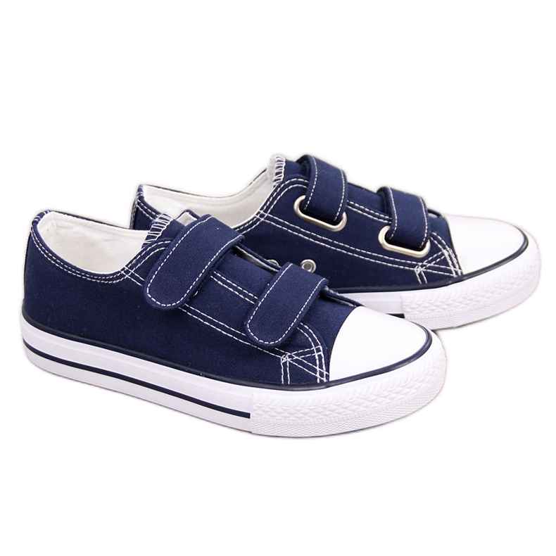 Sneakers da bambino Atletico blu navy con chiusura strappo