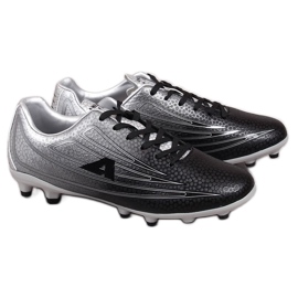 Scarpe da calcio da uomo nere e argento American Club nero/argento