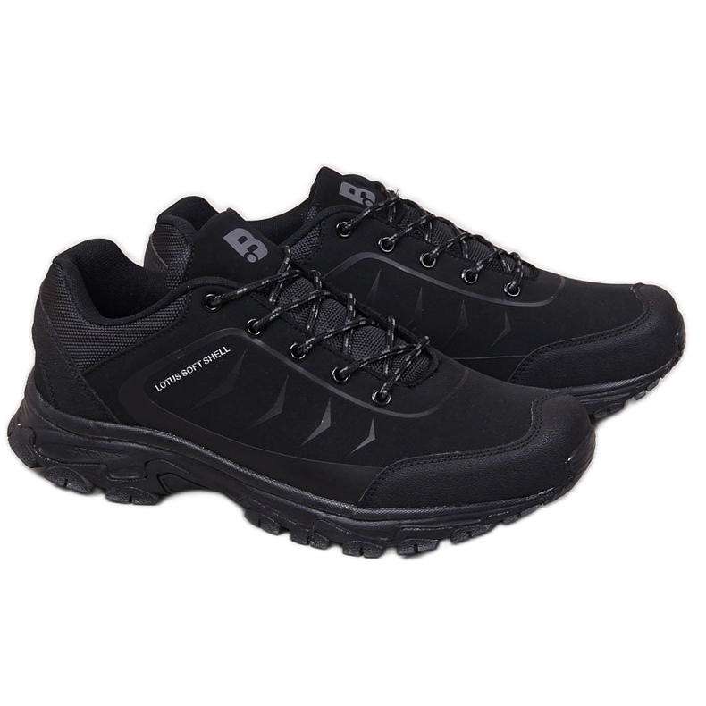 Scarpe da trekking da uomo impermeabili nere McBraun nero