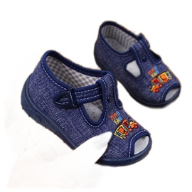 Ciabatte bambino sandali casa blu navy Nazo
