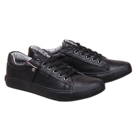 Scarpa bassa da uomo in ecopelle nera Big Star GG174029 nero
