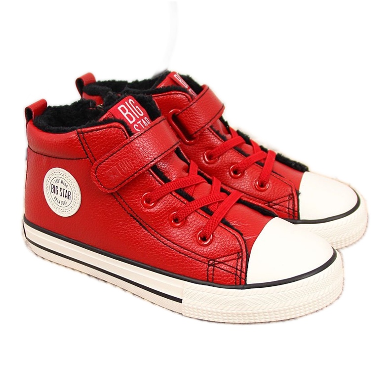 Sneakers da bambino rosse isolate Big Star GG374034 rosso