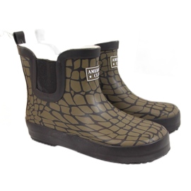 Galosce per bambini color cachi American Club verde