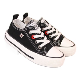 Sneakers da bambino basse nere Big Star HH374090 bianca nero