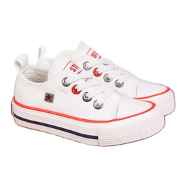 Sneakers da bambino basse bianche Big Star HH374089 bianco