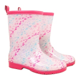 T.Sokolski Galosce da bambina con stelle bianche di T. Sokolski rosa multicolore