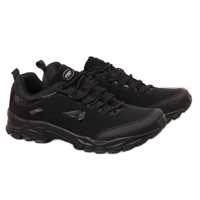 Scarpe da trekking impermeabili da uomo Black American Club nero