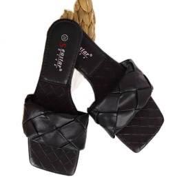 Ciabatte da donna trapuntate Black Seastar nero