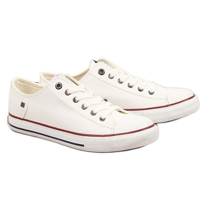 Sneakers basse da uomo bianche in ecopelle Big Star II174001 bianca