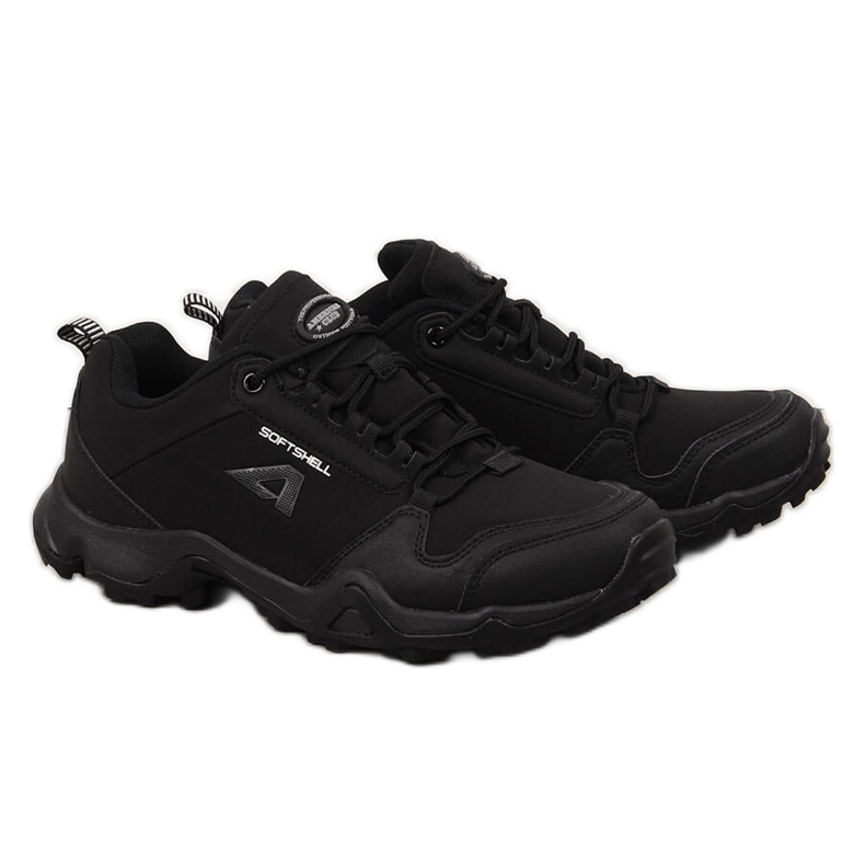 Scarpe da trekking impermeabili nere American Club nero