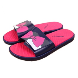 Ciabatte da spiaggia da donna Atletico blu navy con velcro