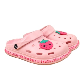Ciabatte in schiuma rosa Atletico da bambina per la piscina