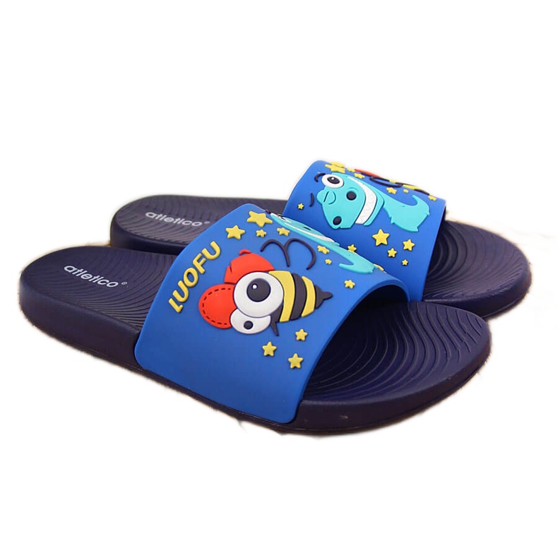 Ciabatte da bambino per la piscina blu navy dell'Atletico