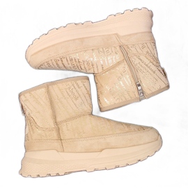 Doposci da donna in camoscio beige NEWS