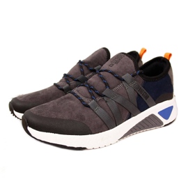Scarpe sportive in pelle grigia Big Star II274309 grigio