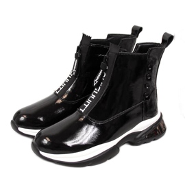 Sneakers da donna in vernice nera T.Sokolski nero