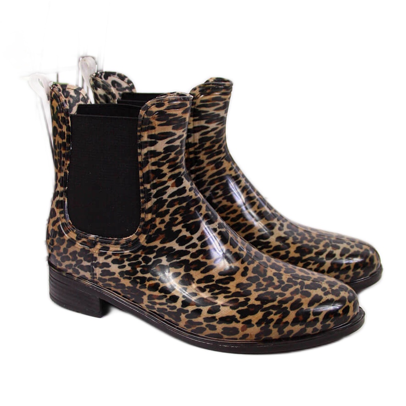 Galosce da donna Chelsea boots leopard marrone T.Sokolski