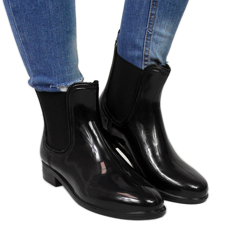Galosce da donna laccate nere T.Sokolski Jodhpur boots nero
