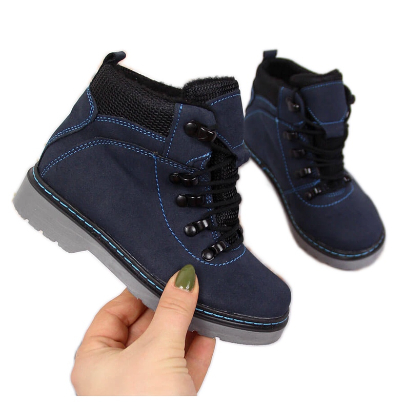 Trapper da bambino con caldo Kornecki 6737 blu navy
