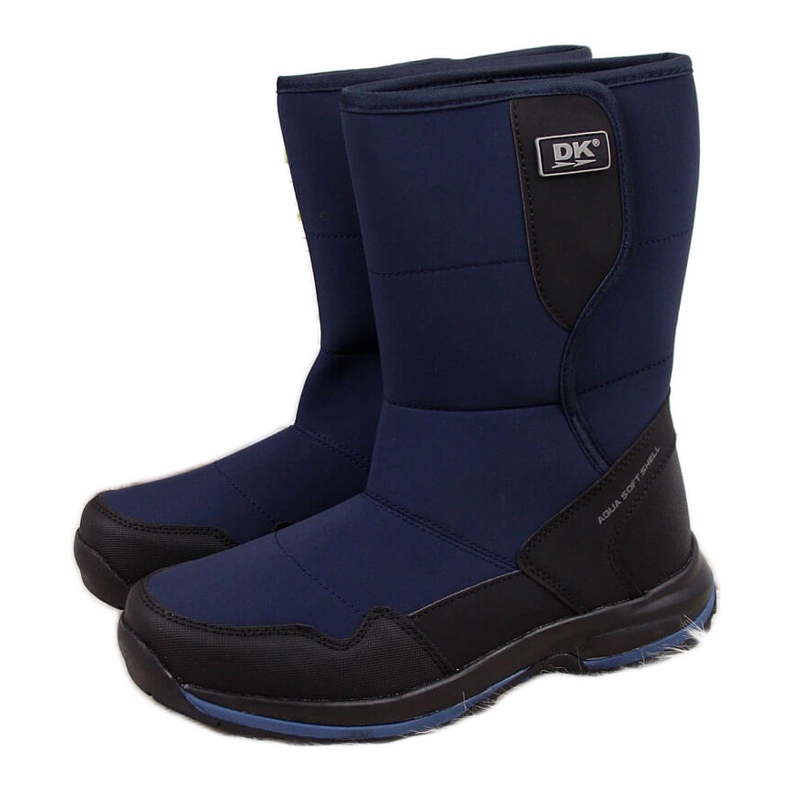 Doposci da donna impermeabili con chiusura strappo blu navy DK
