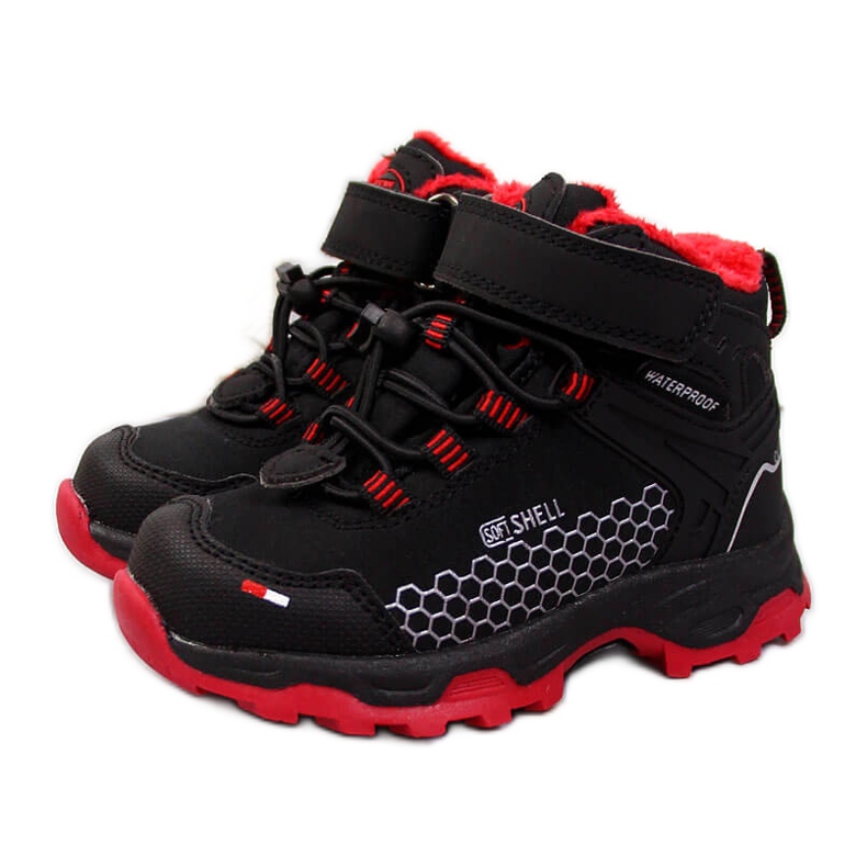 Doposci per bambini impermeabili neri American Club nero