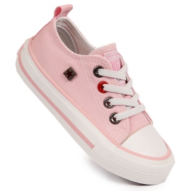 Sneakers da bambina con elastici rosa Big Star HH374093