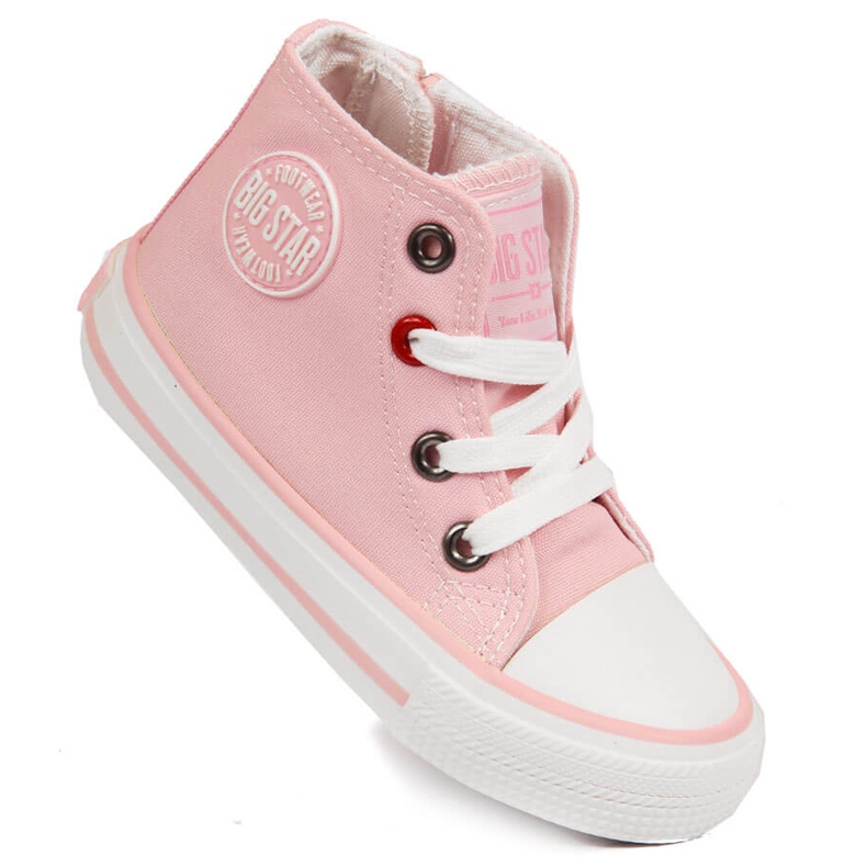 Sneakers da bambina con cerniera Big Star HH374087 rosa