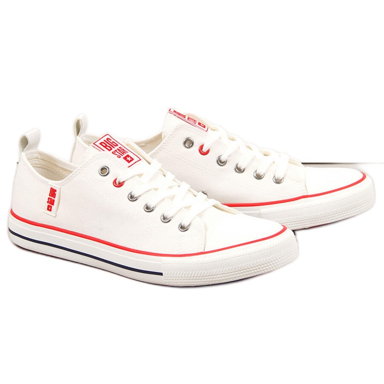Sneakers basse da uomo bianche Big Star JJ174062 bianca