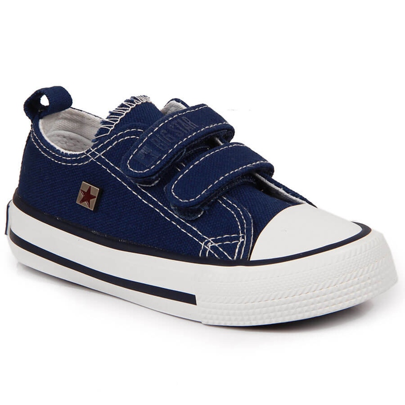 Sneakers da bambino con velcro blu navy Big Star HH374097