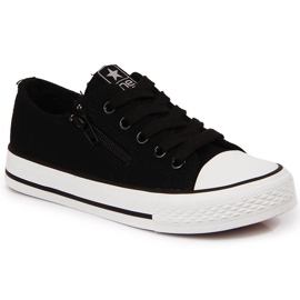 Sneakers da bambino NEWS nere con cerniera nero