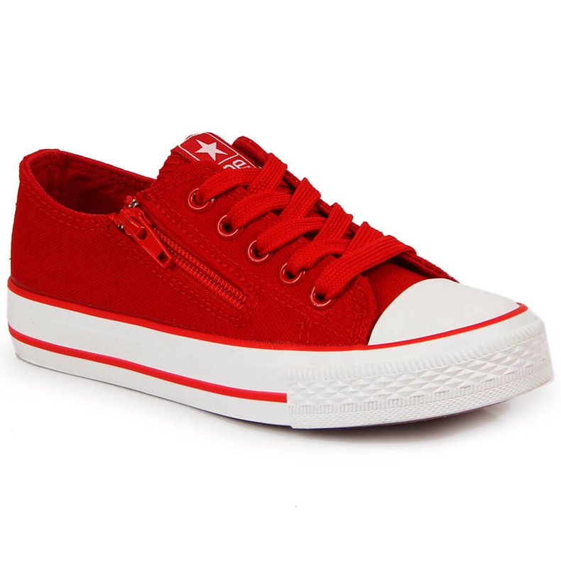 News Sneakers rosse per bambini con cerniera NOVITA' rosso