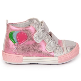 Scarpe da bambina con velcro Kornecki 6790 rosa