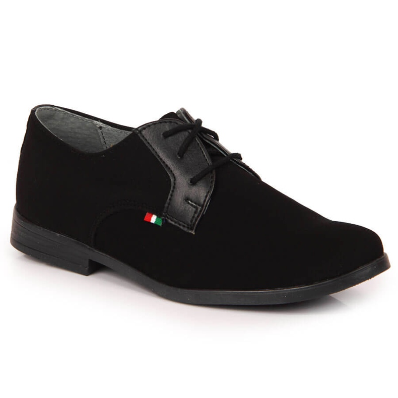 Scarpe formali da comunione bambino nere Kornecki 6120 nero
