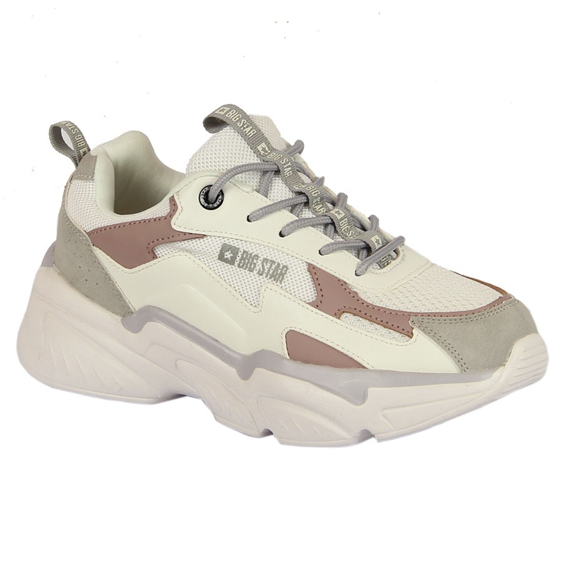 Scarpe sportive da donna sulla piattaforma bianca Big Star HH274255 multicolore
