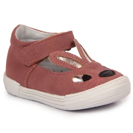 Scarpe da ragazza, coniglietti rosa con velcro Kornecki 6480