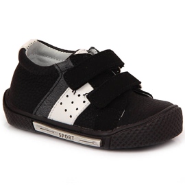 Scarpe con velcro nere per bambino Kornecki 6256 nero