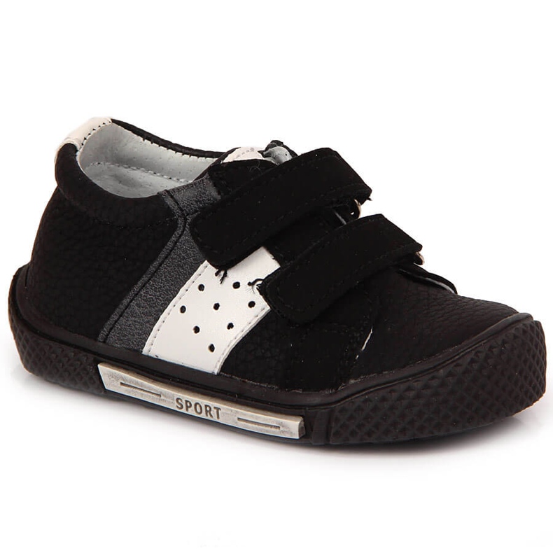 Scarpe con velcro nere per bambino Kornecki 6256 nero