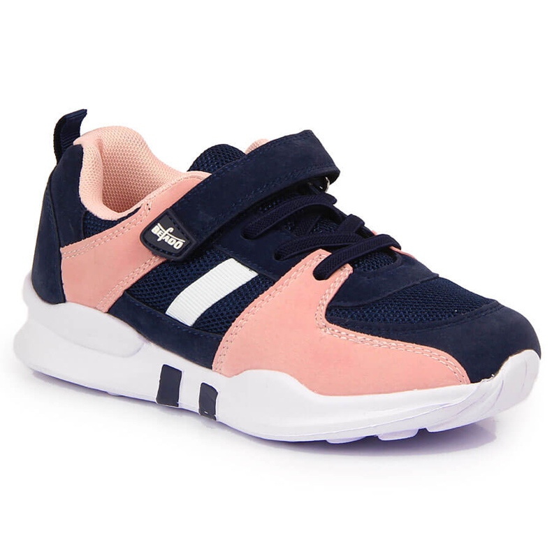 Scarpe sportive da bambina Grenade Befado con velcro blu navy rosa