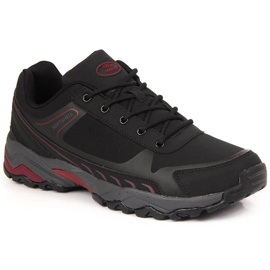 Scarpe da trekking impermeabili da uomo Atletico nere e rosse nero