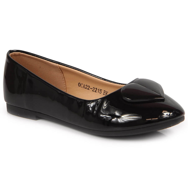 Ballerine da bambina con cuore nero Vinceza