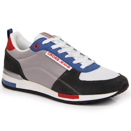 Scarpe sportive da uomo in pelle Cross Jeans JJ1R4010C grigio