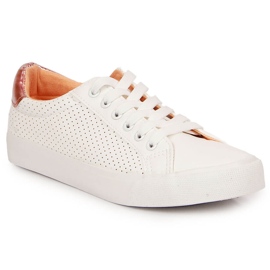 Sneakers da donna in ecopelle McKeylor bianche bianco