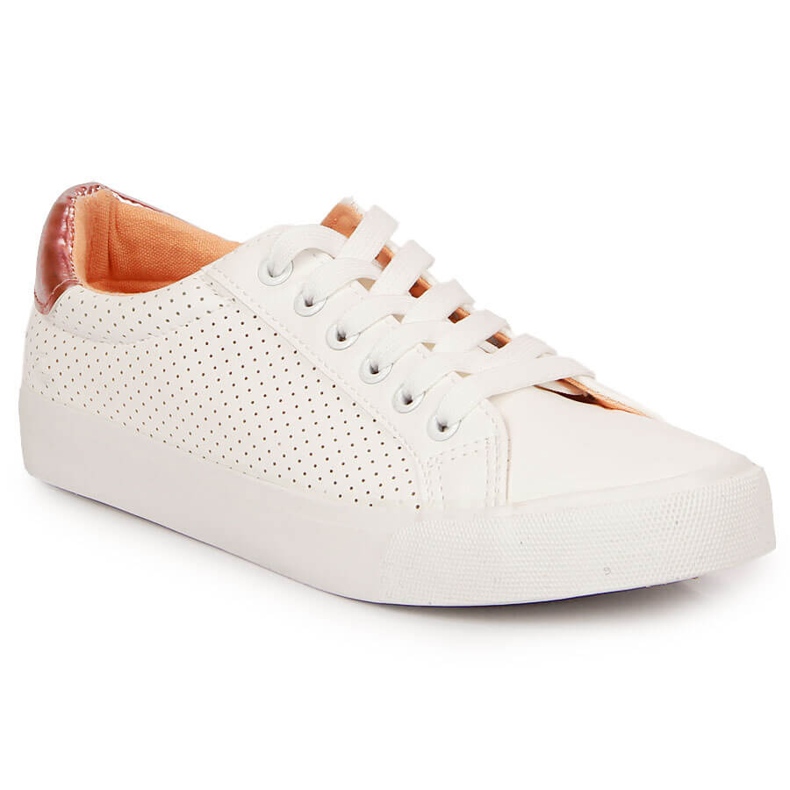 Sneakers da donna in ecopelle McKeylor bianche bianca