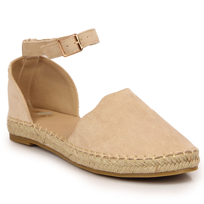 Sandali Jezzi espadrillas beige da donna